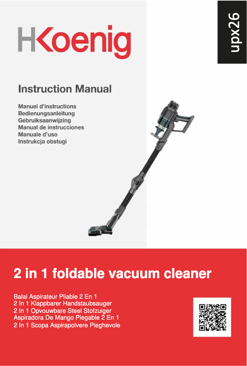 Página 1 del manual Manual de usuario H.Koenig UPX26