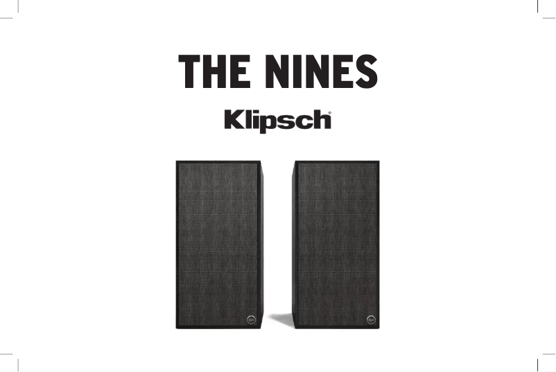 Page 1 de la notice Manuel utilisateur Klipsch The Nines