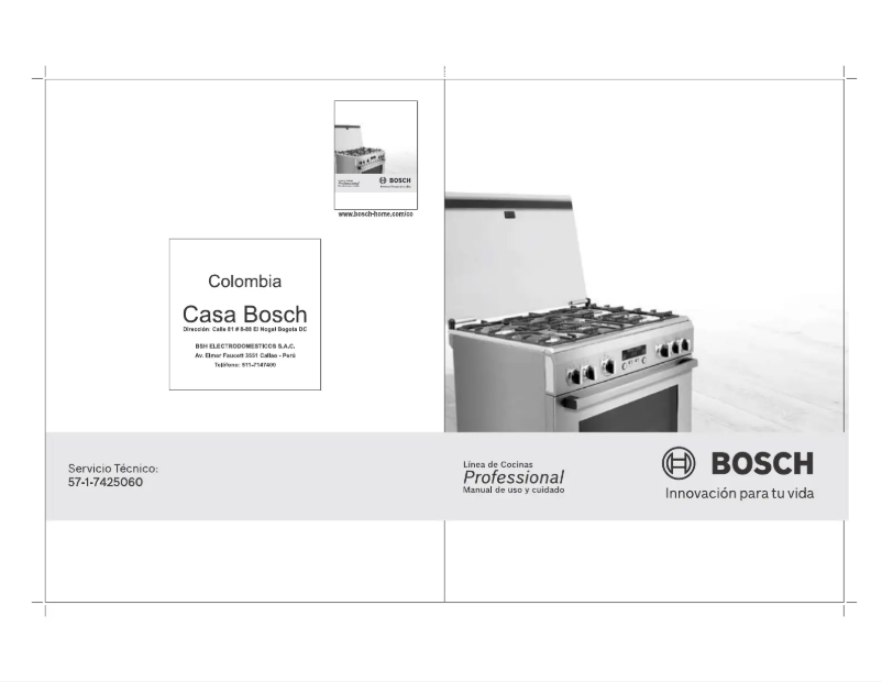 Page 1 of the manual User Manual Bosch HSG14I31SH