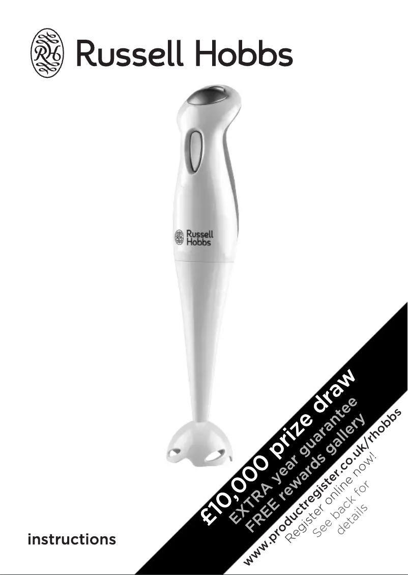 Page 1 de la notice Manuel utilisateur Russell Hobbs 13560