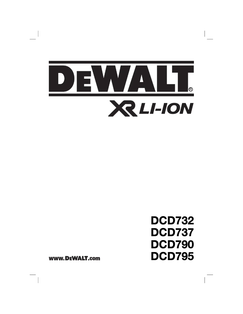 Página 1 del manual Manual de usuario DeWalt DCD732