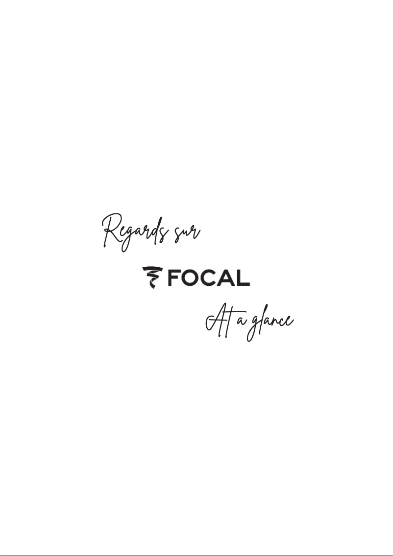 Page 1 de la notice Brochure Focal Vestia N°2