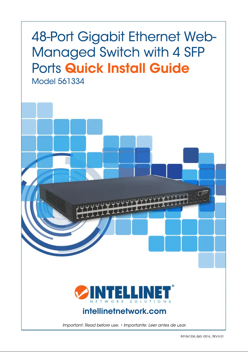 Page 1 de la notice Manuel utilisateur Intellinet 561334