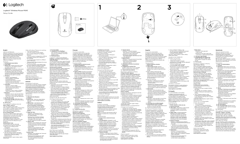 Página 1 del manual Manual de usuario Logitech M545
