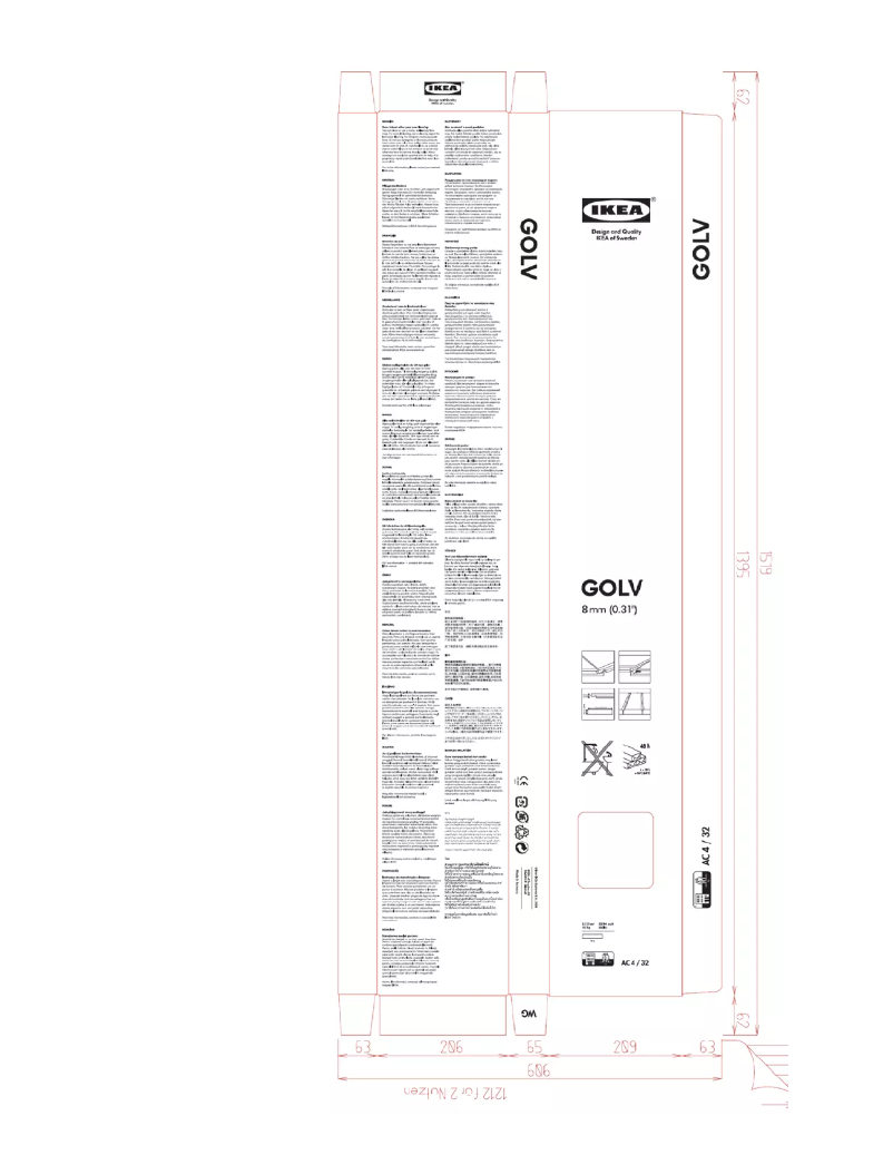 Page 1 de la notice Manuel utilisateur Ikea GOLV