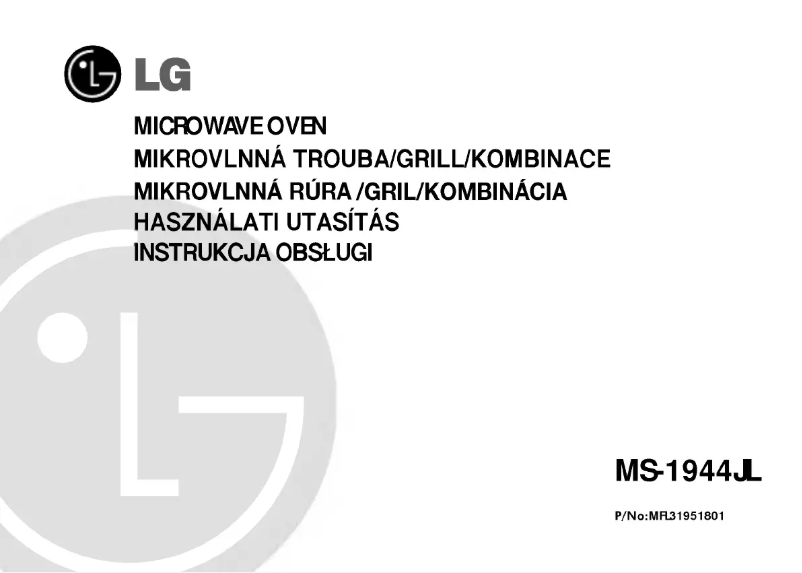 Page 1 de la notice Manuel utilisateur LG MS-1944JL