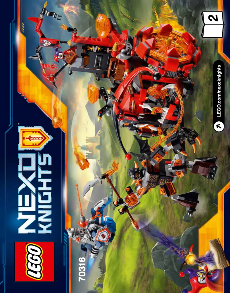 Page 1 de la notice Manuel utilisateur Lego Nexo Knights 70316