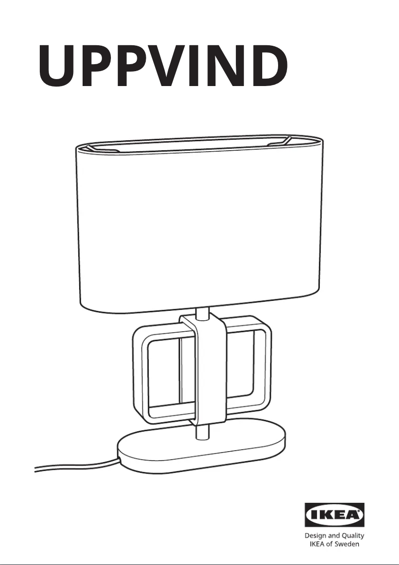 Page 1 de la notice Manuel utilisateur Ikea UPPVIND 204.376.99