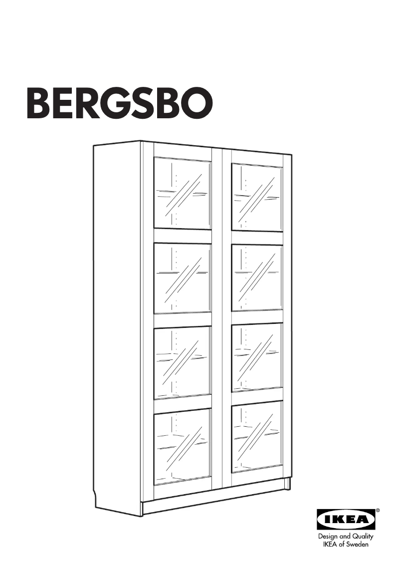 Page 1 de la notice Mode d'emploi Ikea BERGSBO