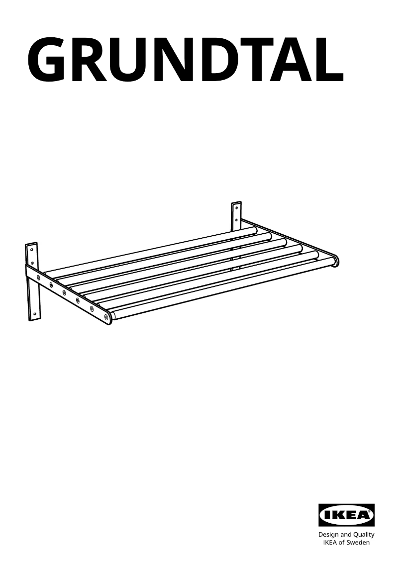 Page 1 de la notice Manuel utilisateur Ikea GRUNDTAL 902.192.97