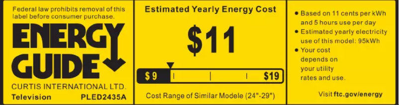 Page 1 de la notice Manuel utilisateur Curtis Proscan PLED2435A