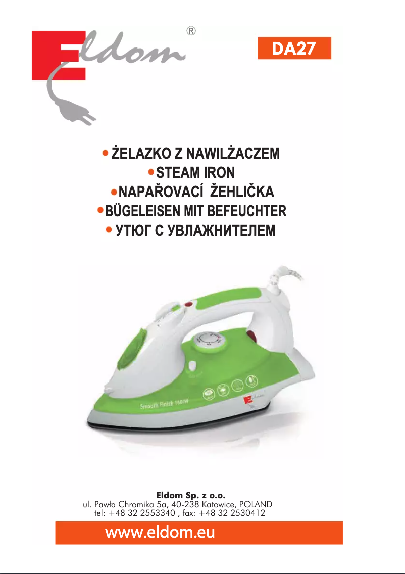 Page 1 de la notice Manuel utilisateur Eldom DA27