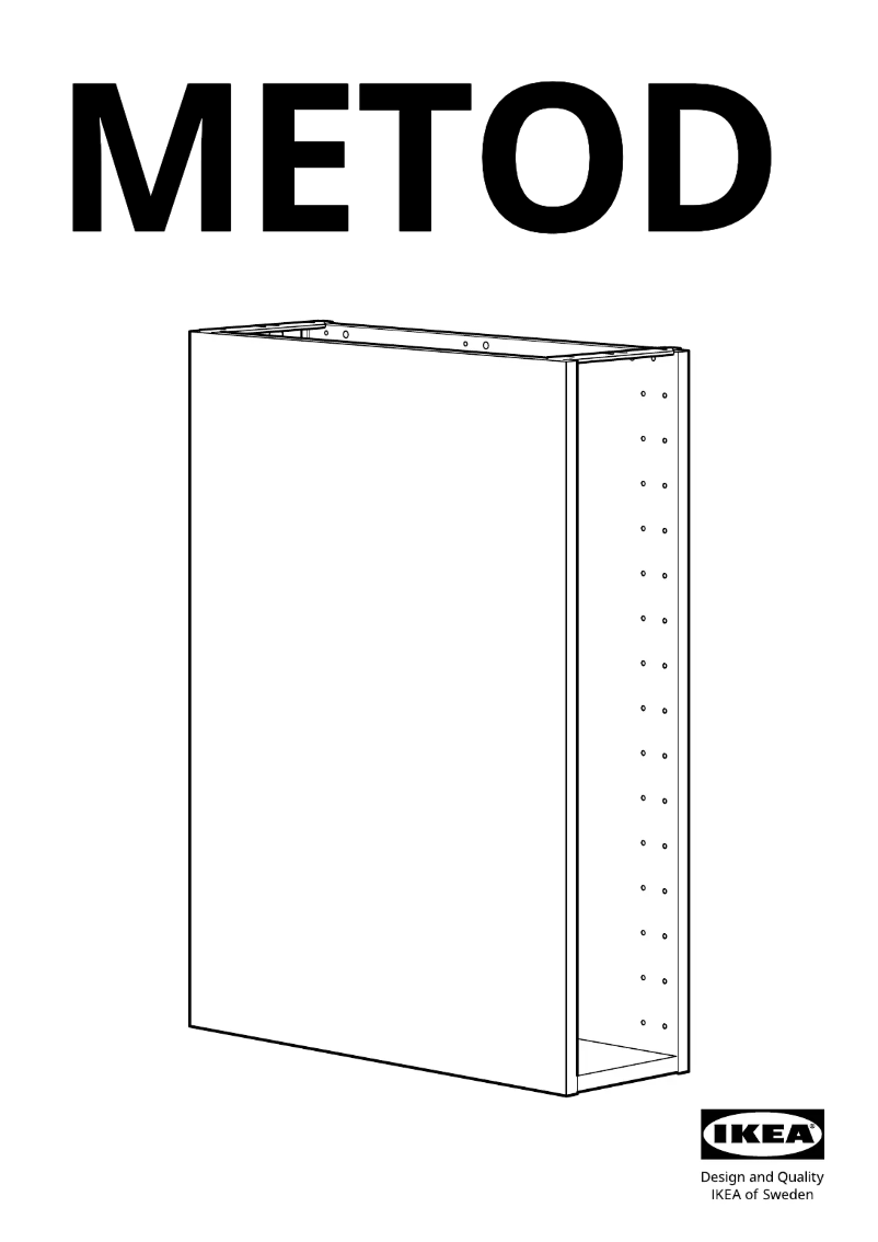 Page 1 de la notice Manuel utilisateur Ikea METOD 302.125.62
