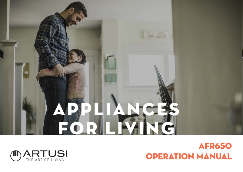 Page 1 de la notice Manuel utilisateur Artusi AFR650X