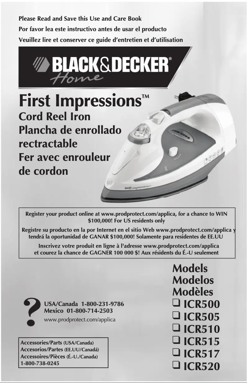Página 1 del manual Manual de usuario Black & Decker ICR517