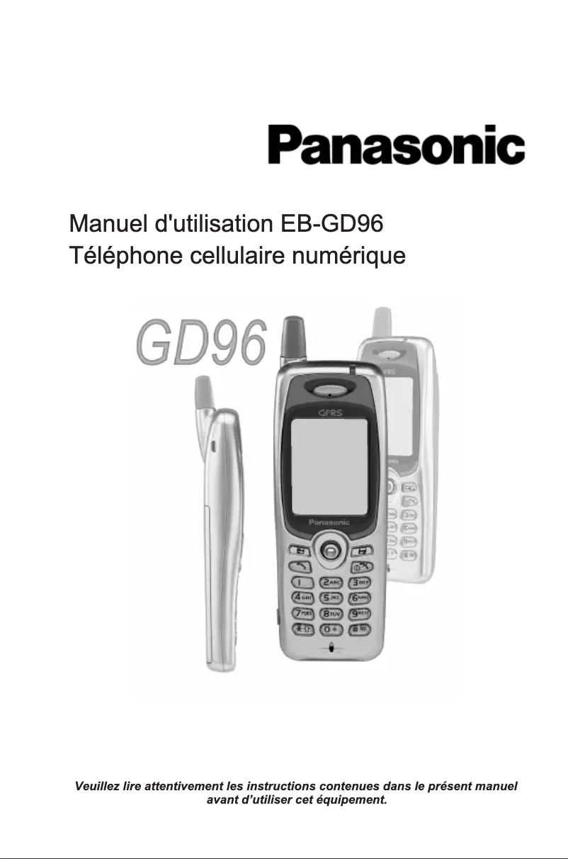 Página 1 del manual Manual de usuario Panasonic EB-GD96