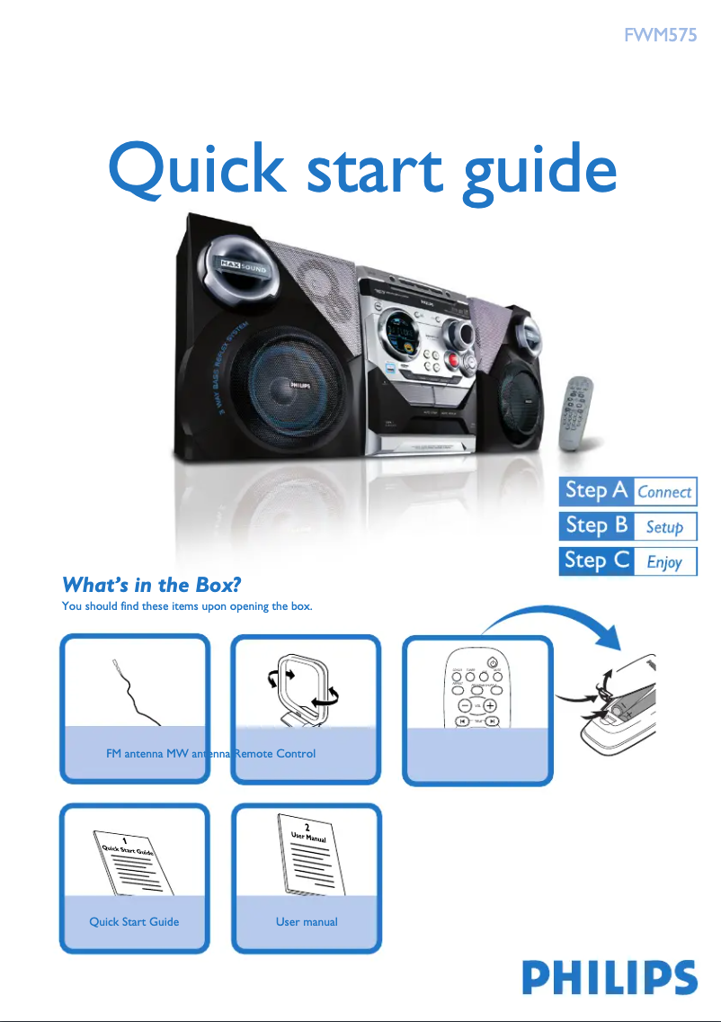 Image de la première page du manuel de l'appareil FWM575