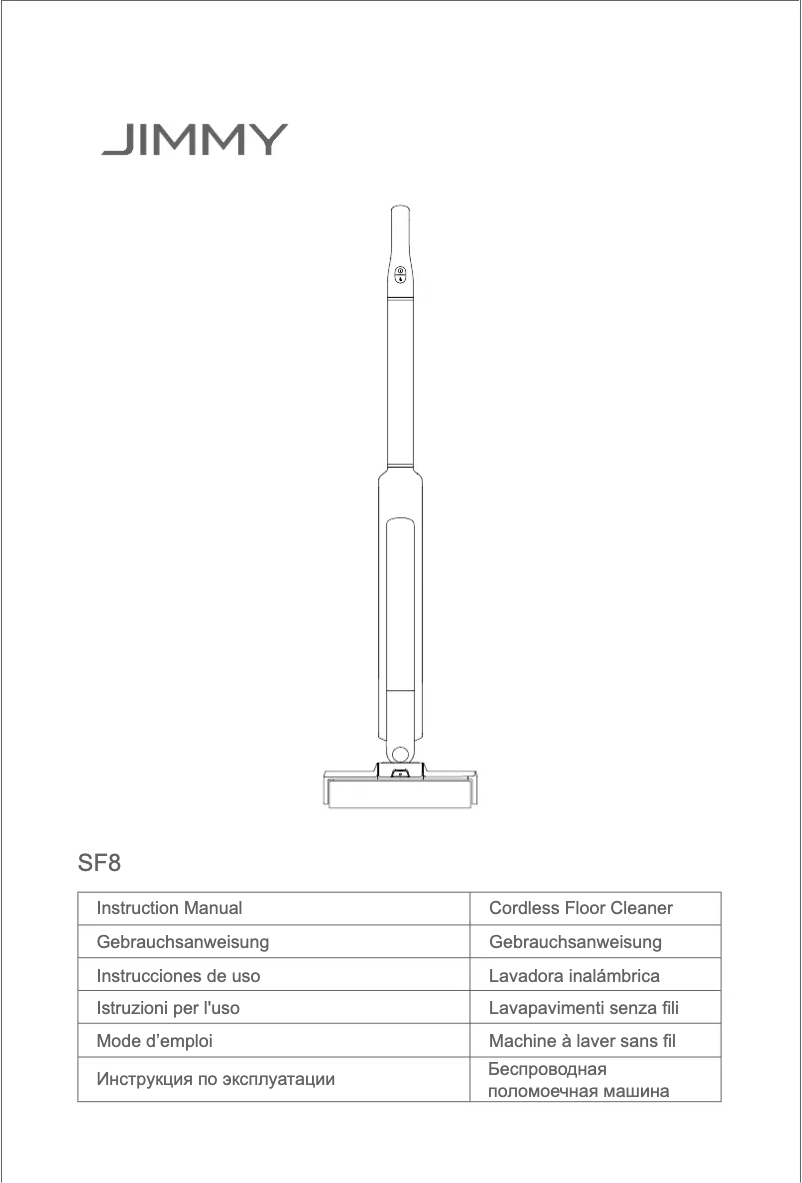 Page 1 de la notice Manuel utilisateur JIMMY SF8