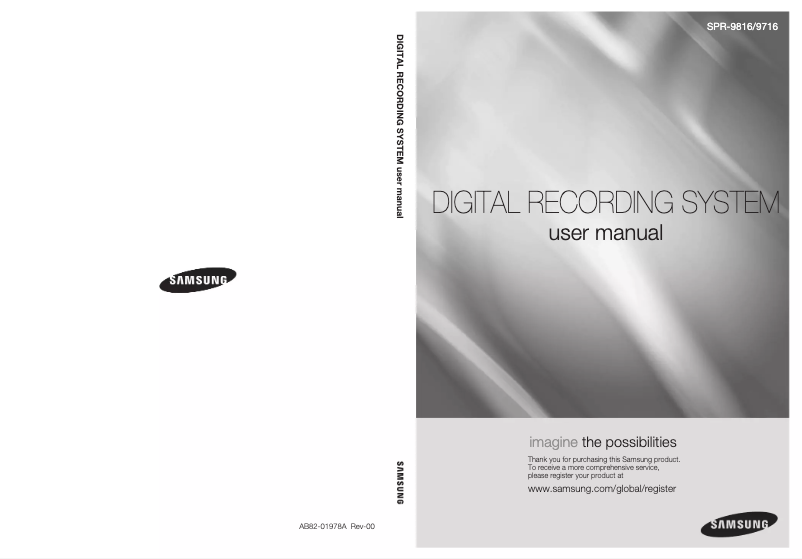 Page 1 de la notice Manuel utilisateur Samsung SPR-9816
