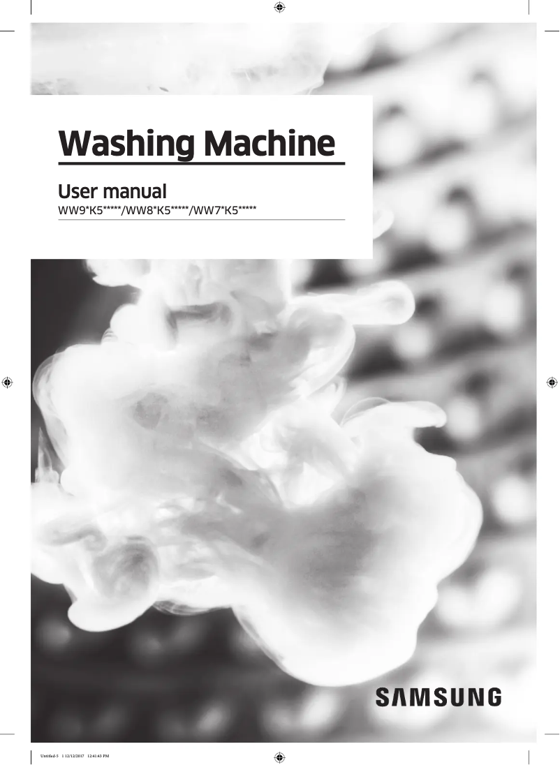 Página 1 del manual Manual de usuario Samsung WW85K54E0UW