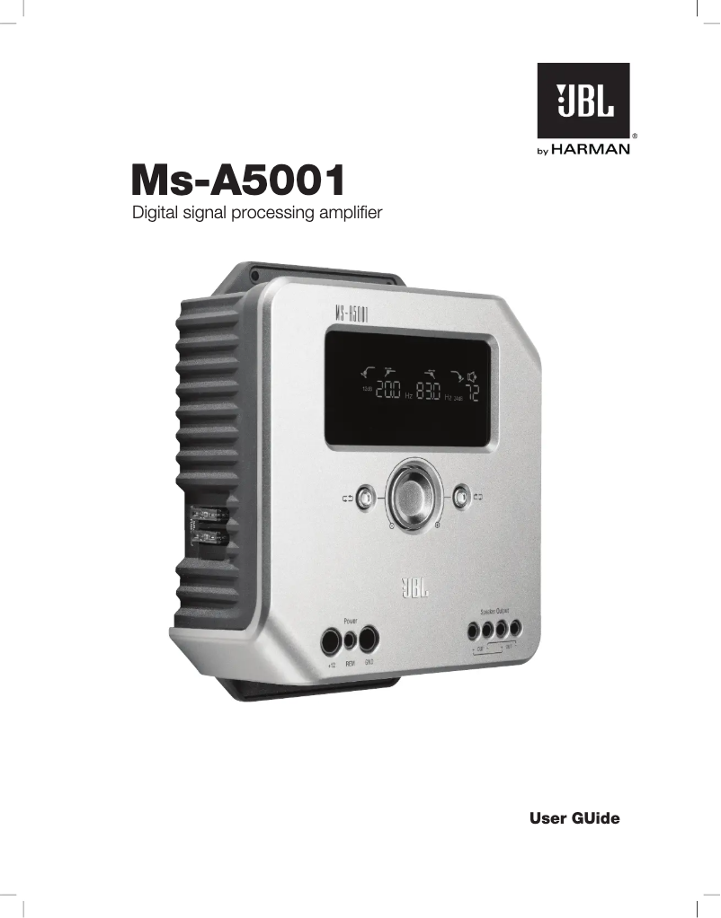 Page 1 de la notice Manuel utilisateur JBL MS-A5001