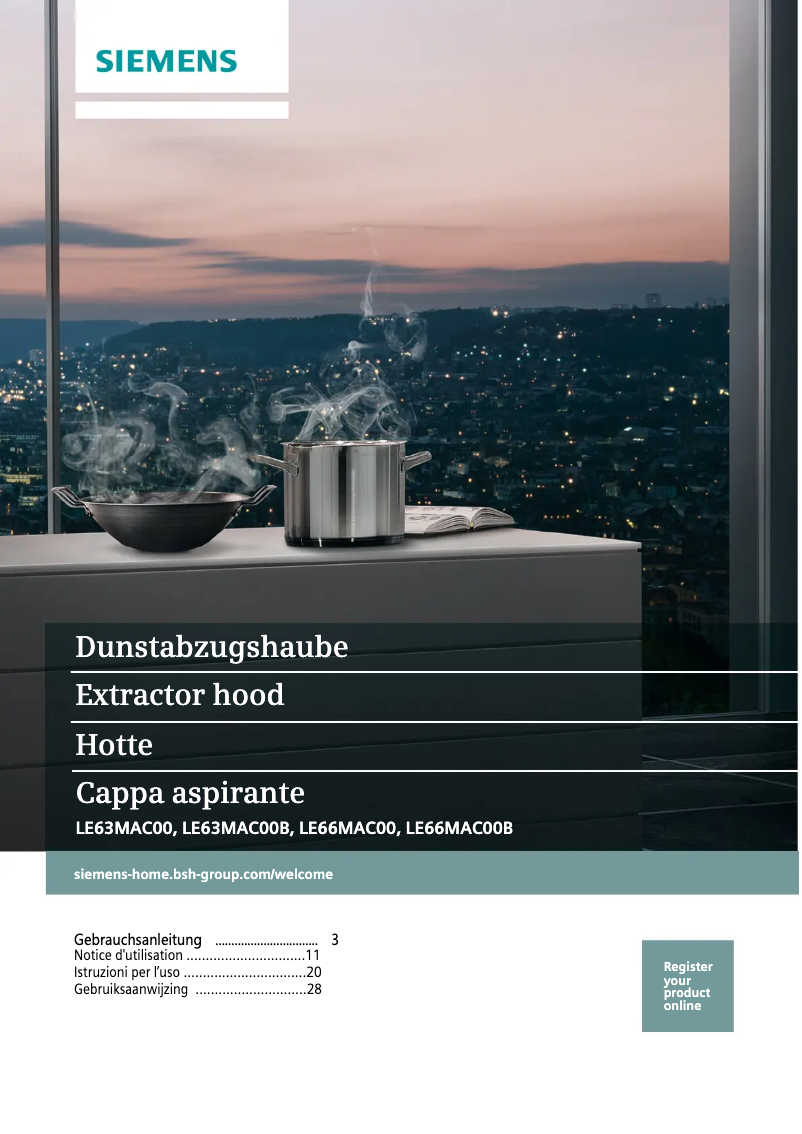 Page 1 of the manual User Manual Siemens LE66MAC00B