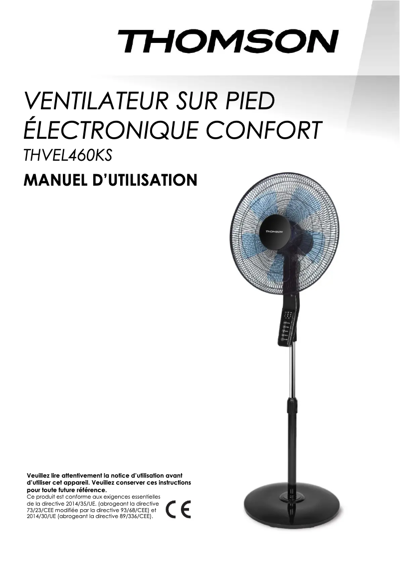 Page 1 de la notice Manuel utilisateur Thomson THVEL460KS