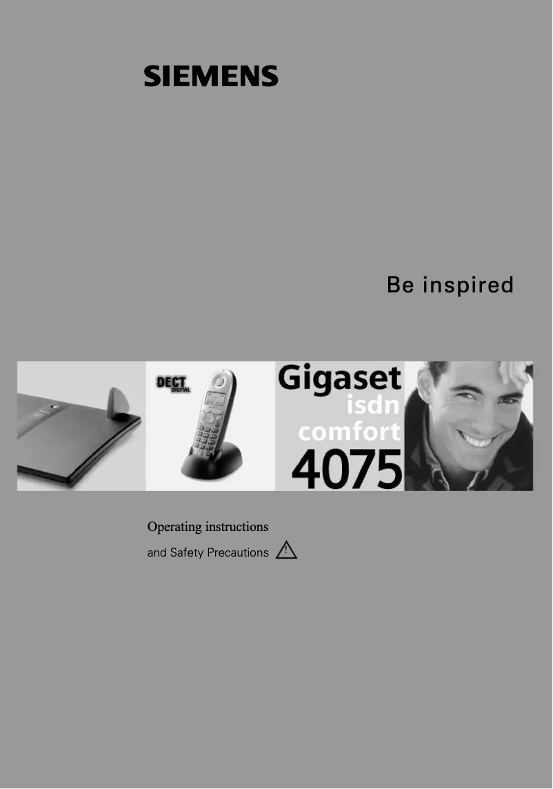 Page 1 de la notice Manuel utilisateur Siemens Gigaset 4075