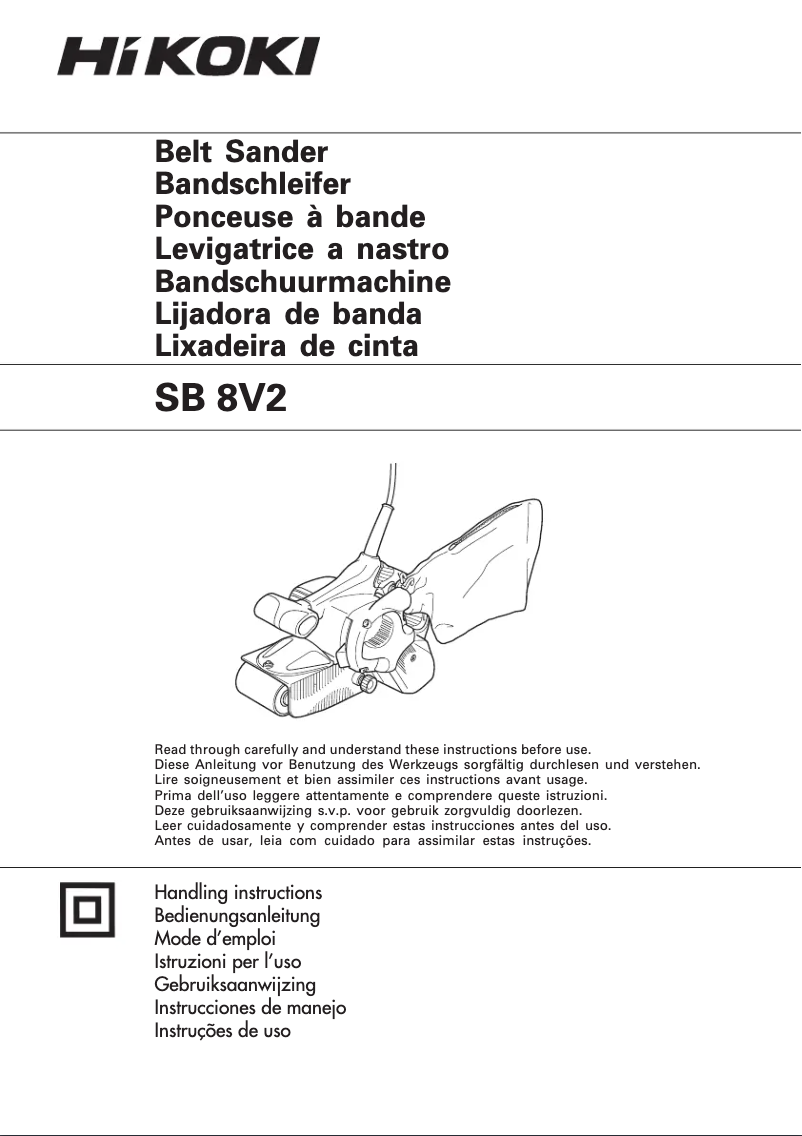 Page 1 de la notice Manuel utilisateur Hitachi SB8V2