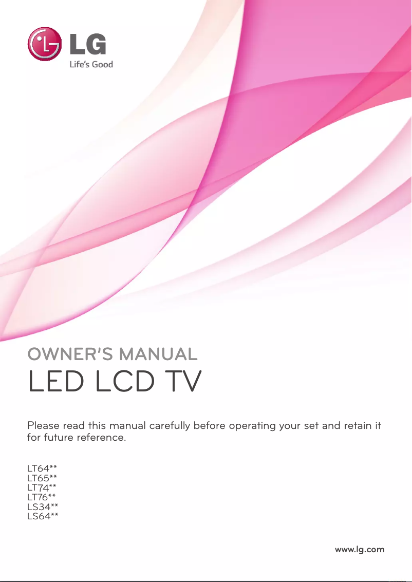 Page 1 of the manual User Manual LG 47LT640H