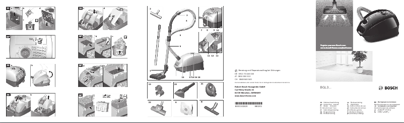 Página 1 del manual Manual de usuario Bosch BGL3CARP