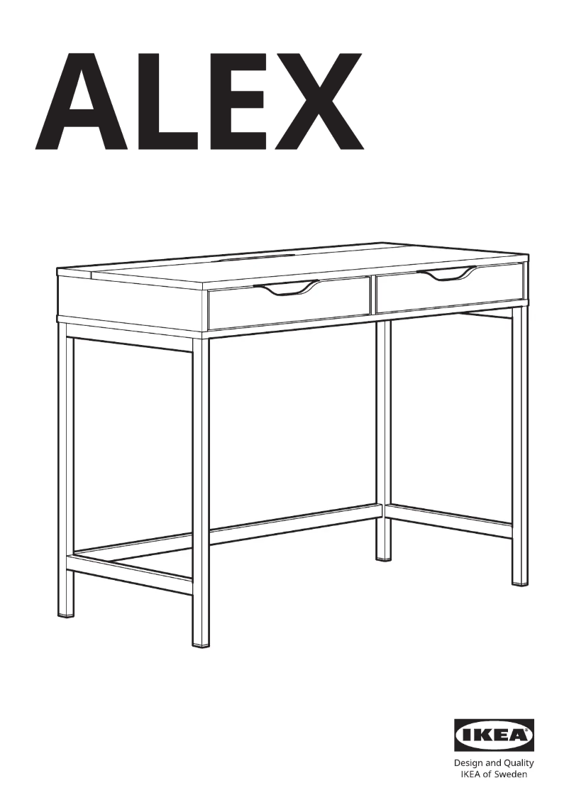 Page 1 de la notice Manuel utilisateur Ikea ALEX 105.540.90