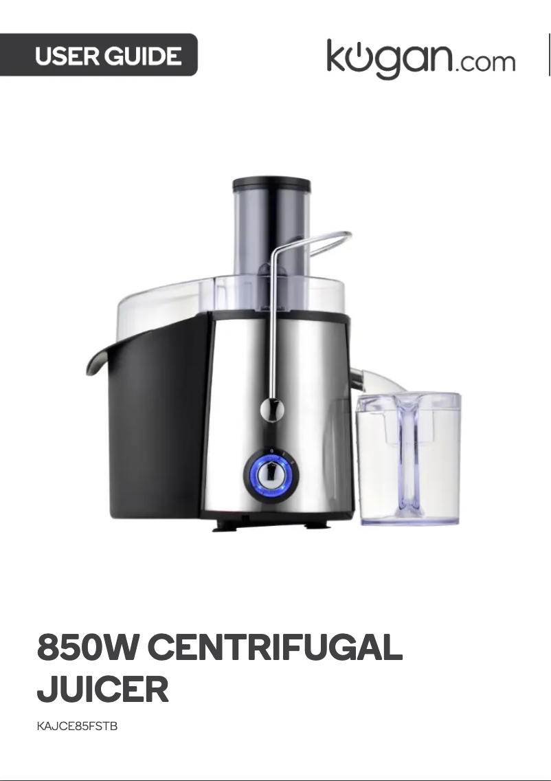 Page 1 de la notice Manuel utilisateur Kogan KAJCE85FSTB