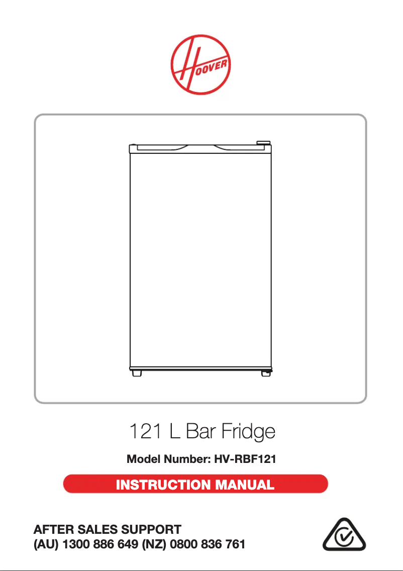 Página 1 del manual Manual de usuario Hoover HV-RBF121