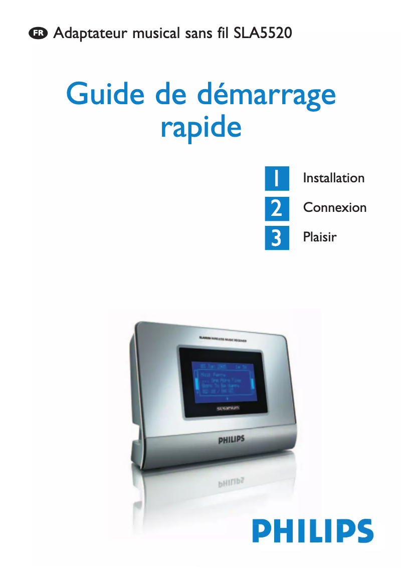Page n°1 - Guide de démarrage rapide Philips SLA5520