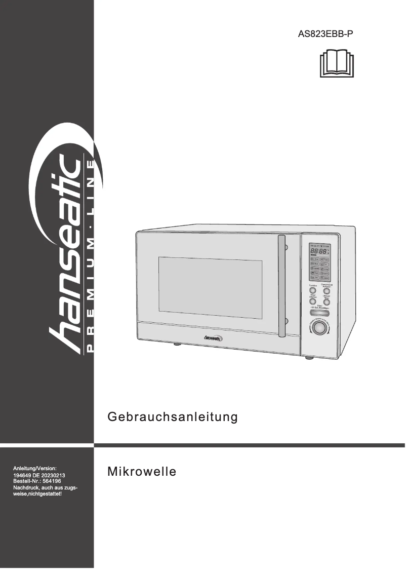 Page 1 de la notice Manuel utilisateur Hanseatic AS823EBB-P
