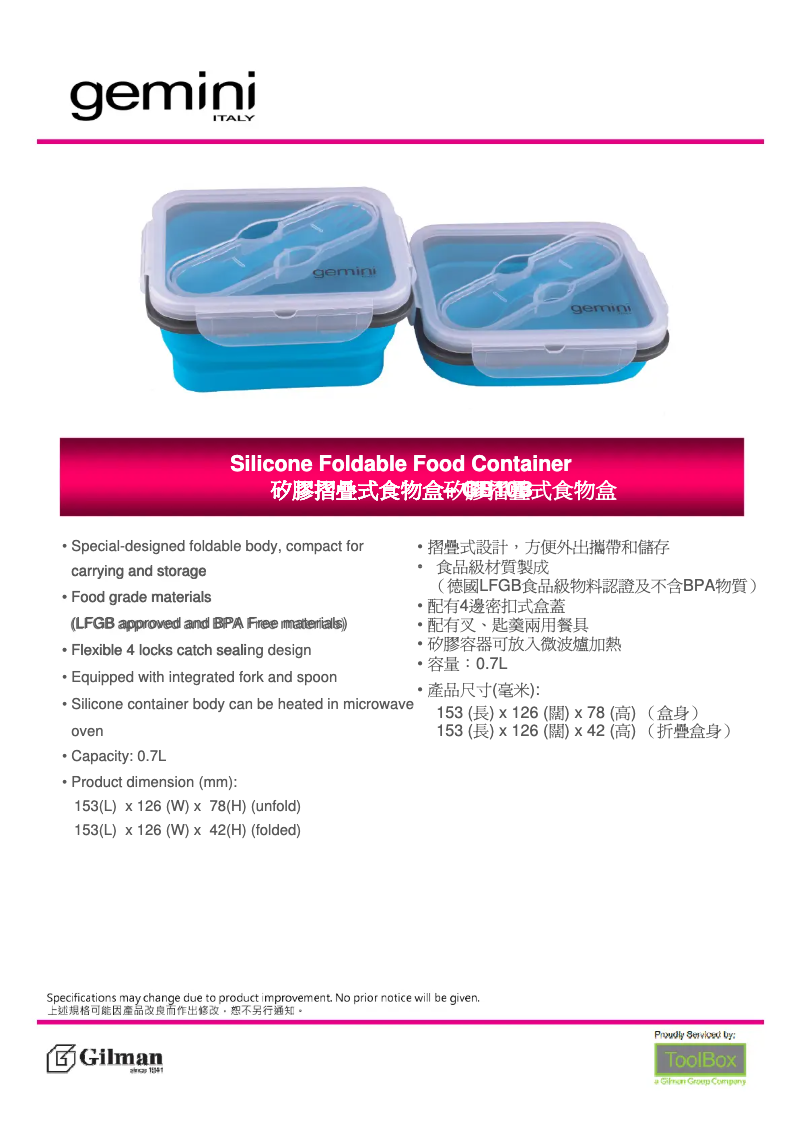 Page 1 de la notice Manuel utilisateur Gemini GB10V