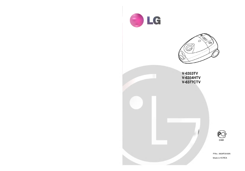 Page 1 de la notice Manuel utilisateur LG V-6353TV