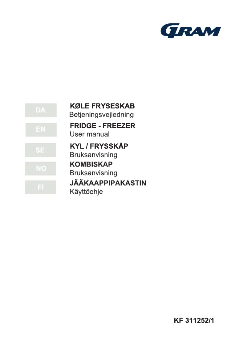 Página 1 del manual Manual de usuario Gram KF 311252/1