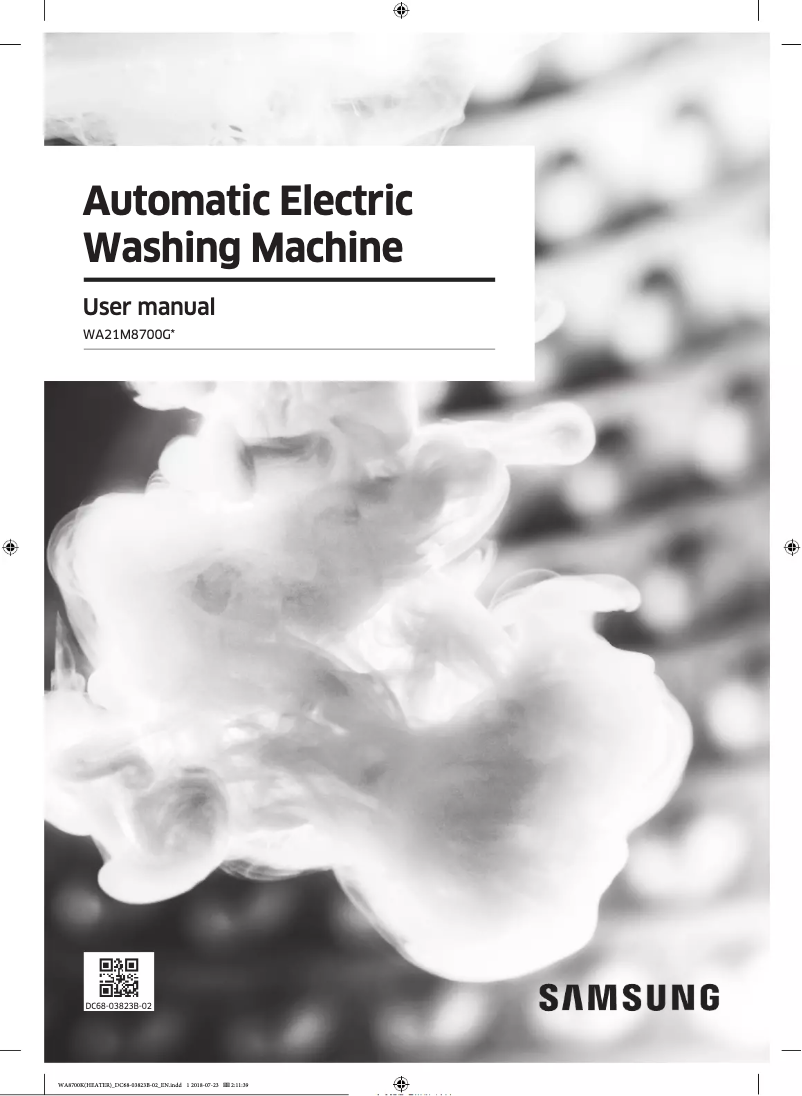 Página 1 del manual Manual de usuario Samsung WA21M8700GV