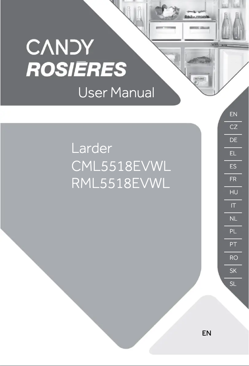 Page 1 de la notice Manuel utilisateur Rosieres RML5518EVWL