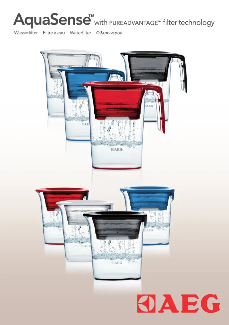 Page 1 de la notice Manuel utilisateur AEG AquaSense