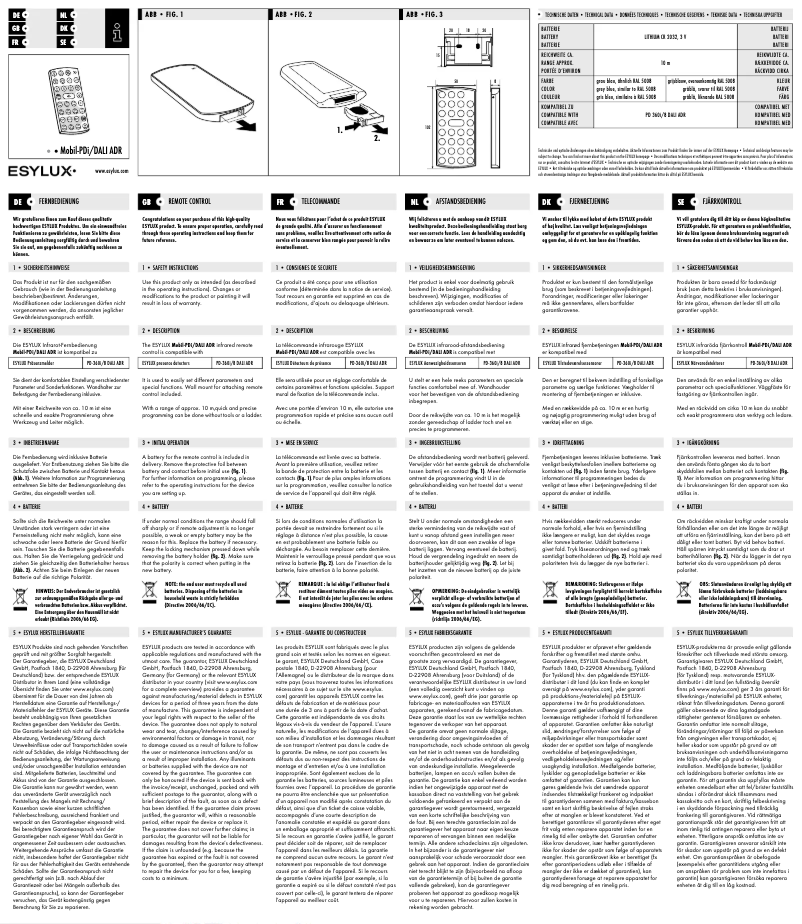 Página 1 del manual Manual de usuario Esylux EM10210891