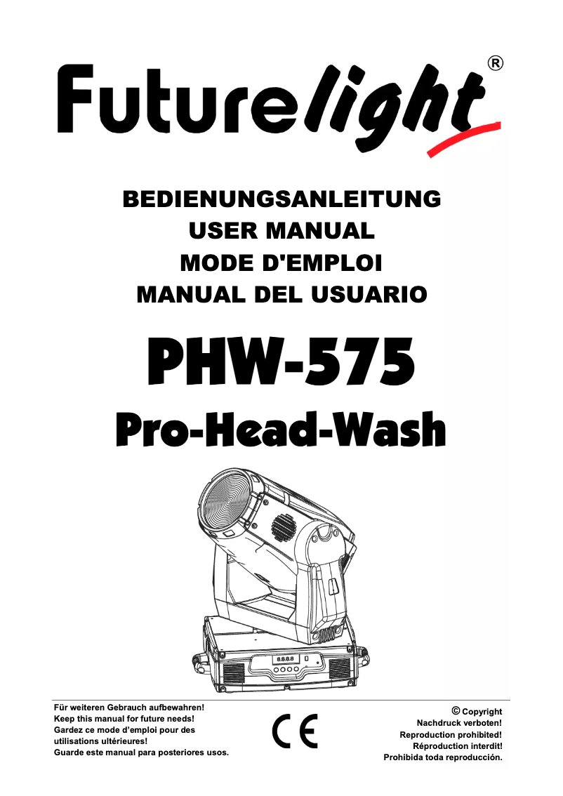 Página 1 del manual Manual de usuario Futurelight PHW-575
