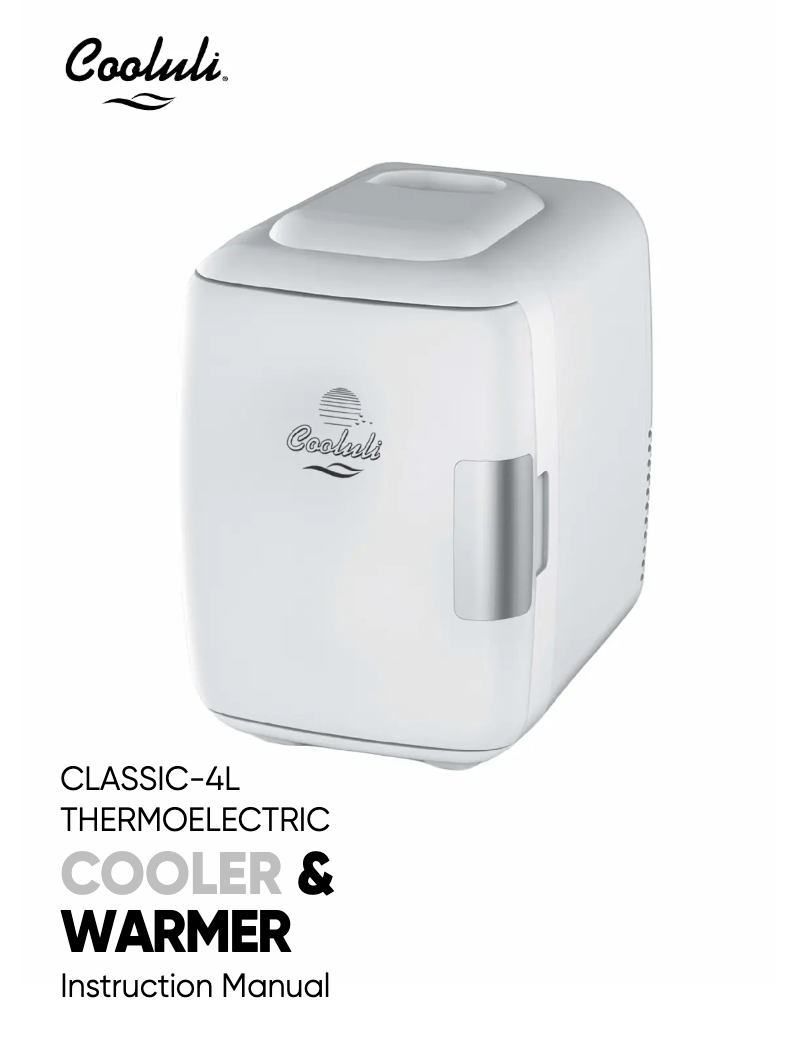 Page 1 de la notice Manuel utilisateur Cooluli CLASSIC-4L