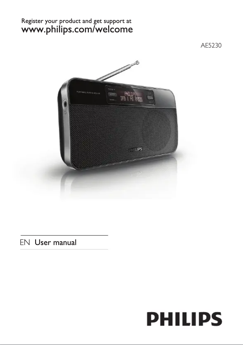 Página 1 del manual Manual de usuario Philips AE5230