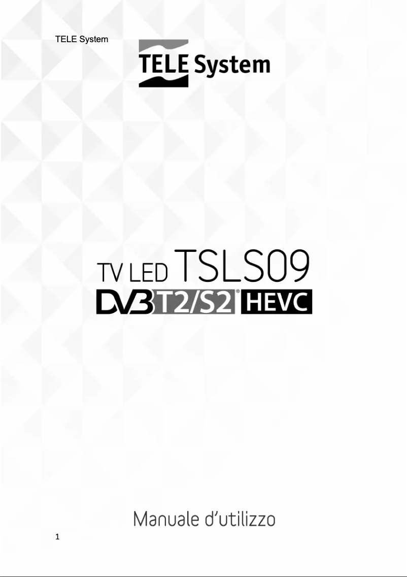 Page 1 de la notice Manuel utilisateur TELE System 28000160