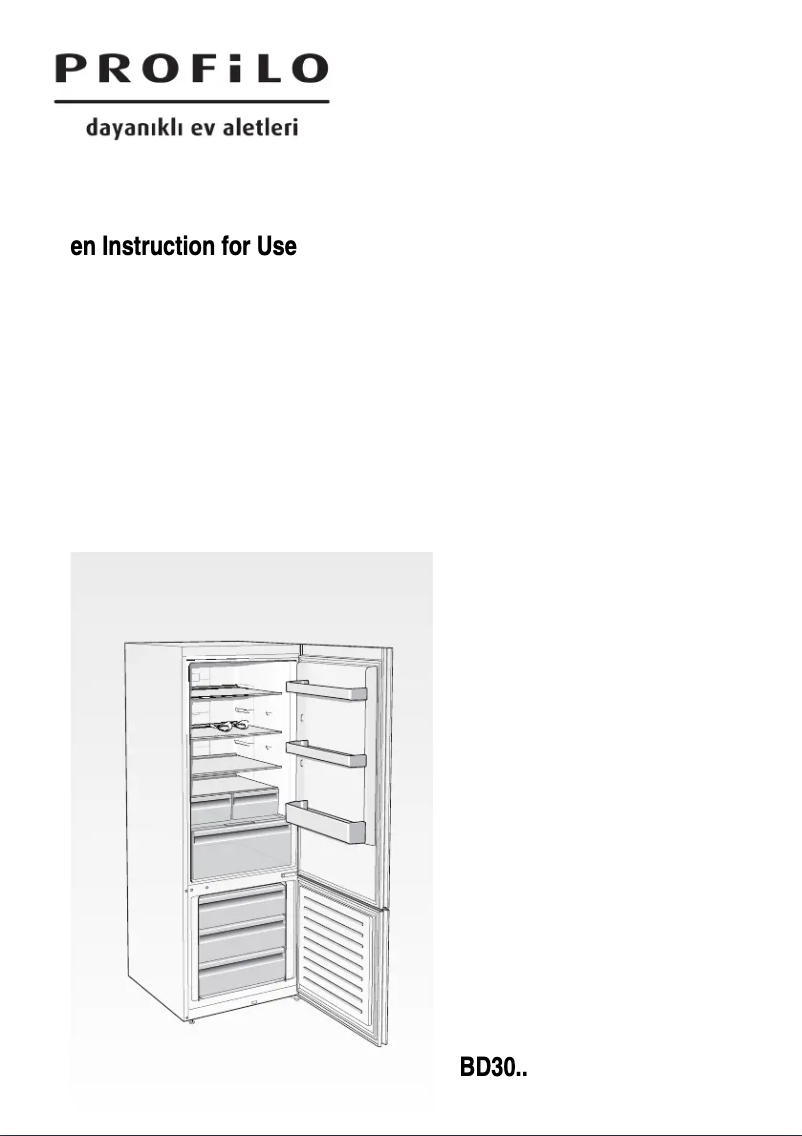 Page 1 de la notice Manuel utilisateur Profilo BD3056W3VN