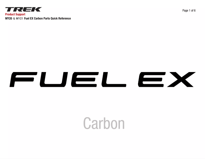 Page 1 of the manual User Manual Trek Fuel EX C Gen 5