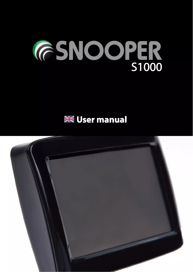 Page 1 de la notice Manuel utilisateur Snooper S900 Ventura